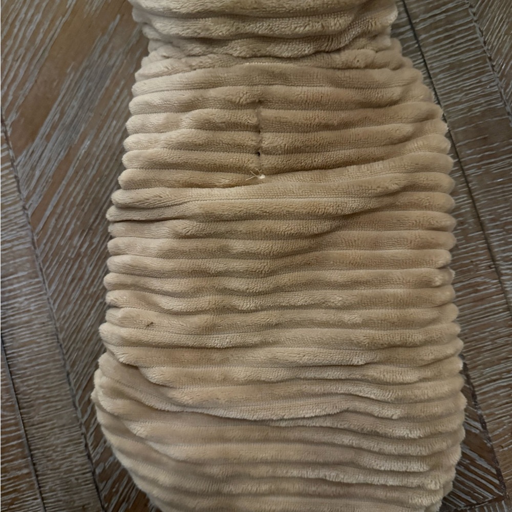 Plush Tan Textured Fabric